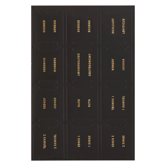 Black with Gold Foil Bible Tabs