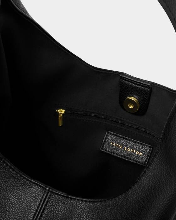 Katie Loxton Black Laila Slouch Shoulder Bag