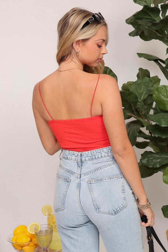 Coral Sienna Strap Bodysuit