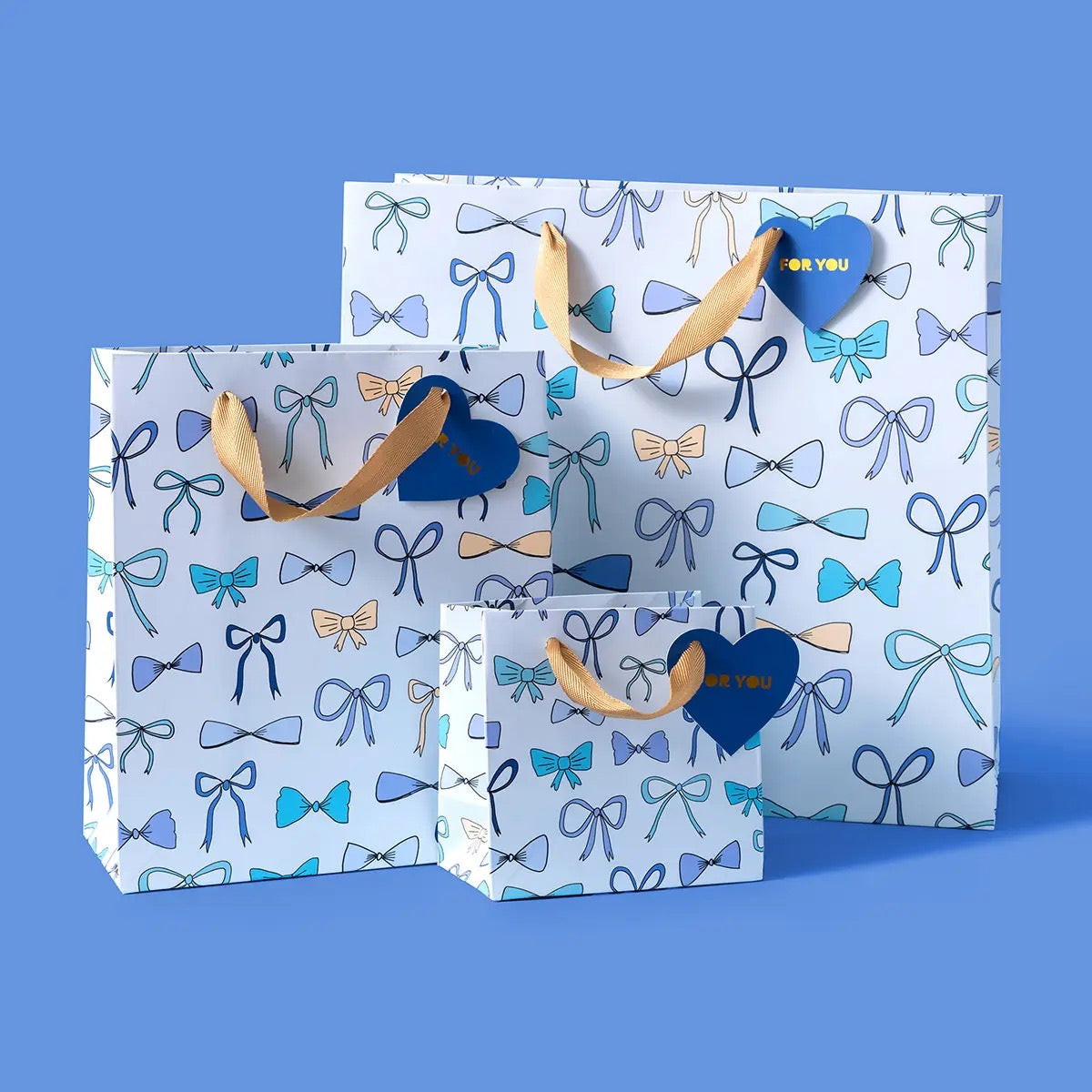 Blue Bow Gift Bags