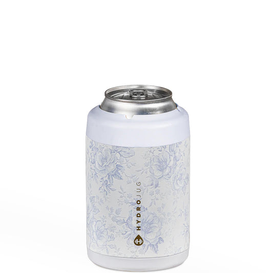 Hydrojug Blue Floral Standard 12oz Can Cooler