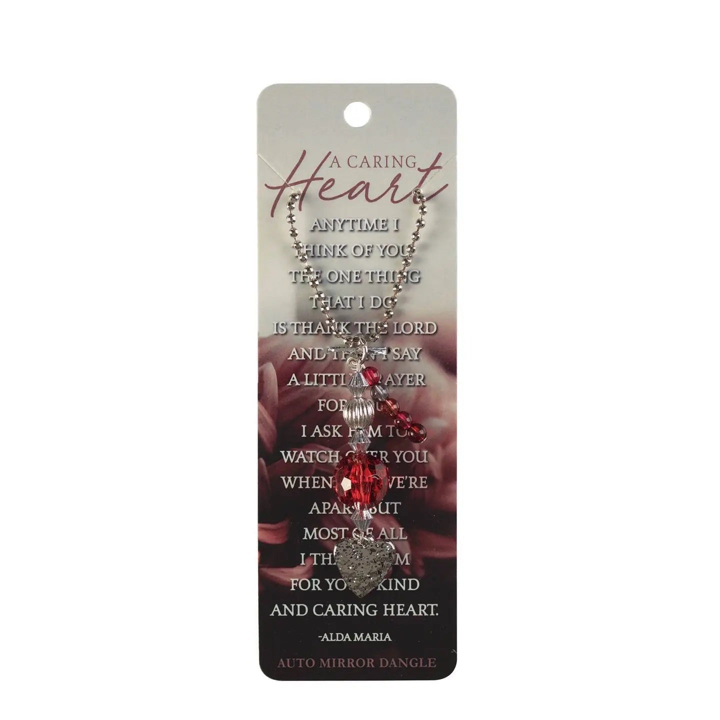 A Caring Heart Car Charm
