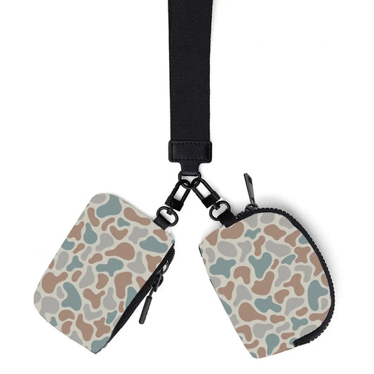 Camo Dual Pouch Wristlet