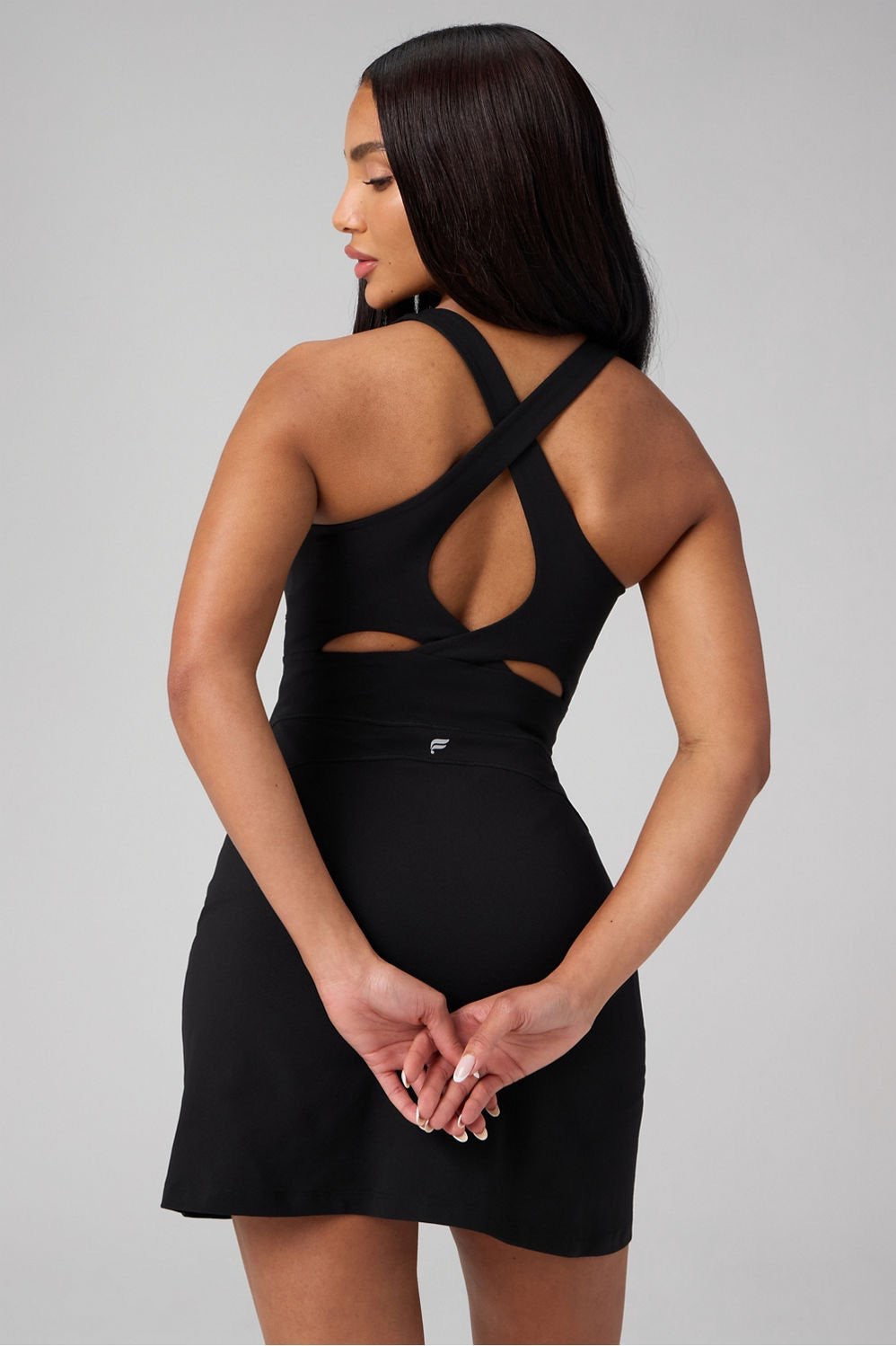 Fabletics Define Performance Classic Mini Dress-Blk