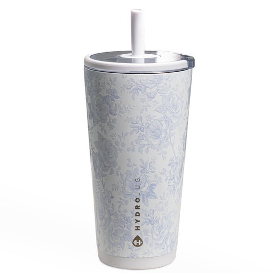 Hydrojug Blue Floral 20oz Tumbler