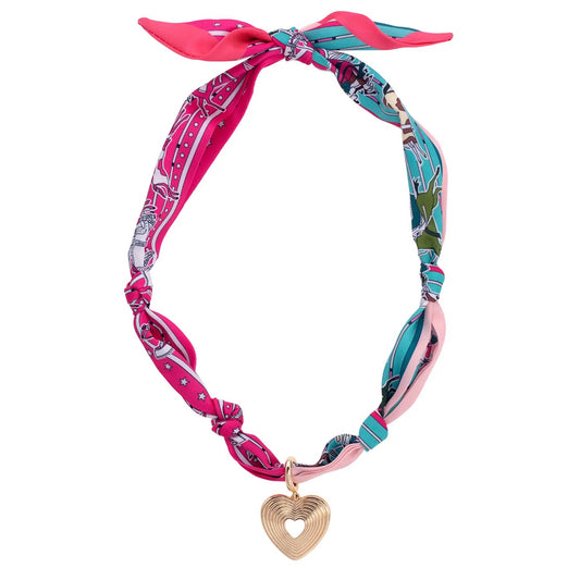 Sophia Glowing Heart Scarf Necklace