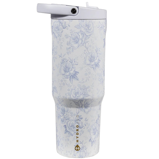 Hydrojug Blue Floral 40oz Sport Tumbler