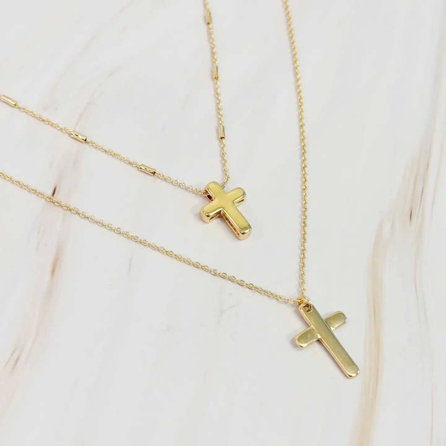 Cross Necklace Set of 2