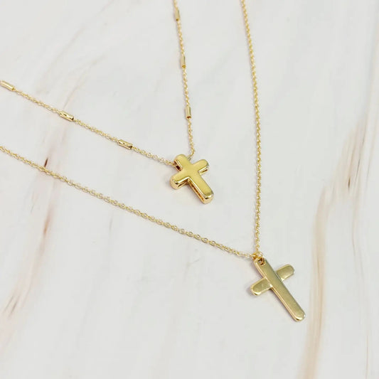 Cross Necklace Set of 2