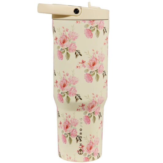 Hydrojug Pink Floral 40oz Sport Tumbler
