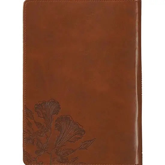 Amazing Grace Zip Journal Floral Brown/Cream