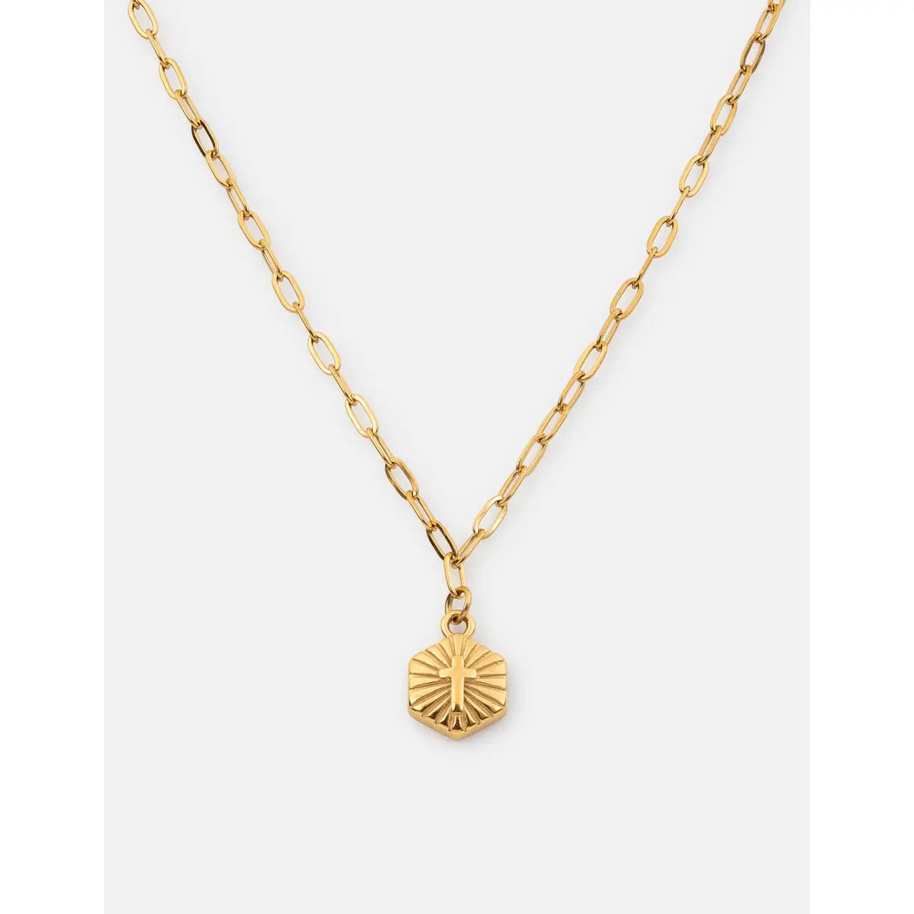 Radiant Cross Necklace