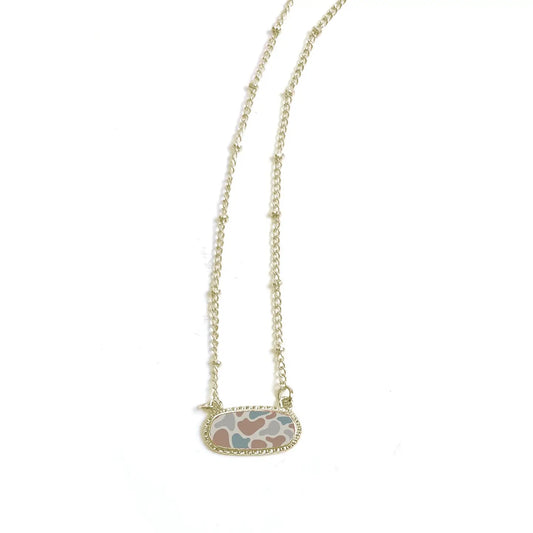Camo Necklace - Gold