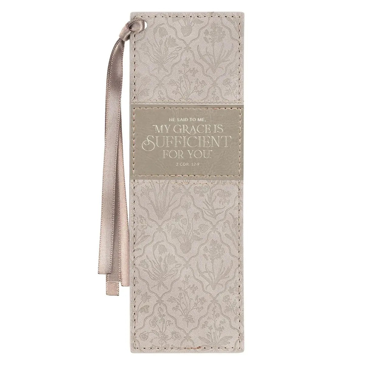 My Grace Is Sufficient Leather Bookmark