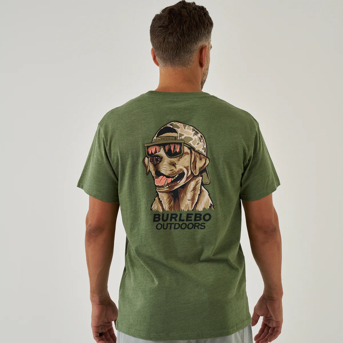 Burlebo Mallard Camo Dog Olive Tee