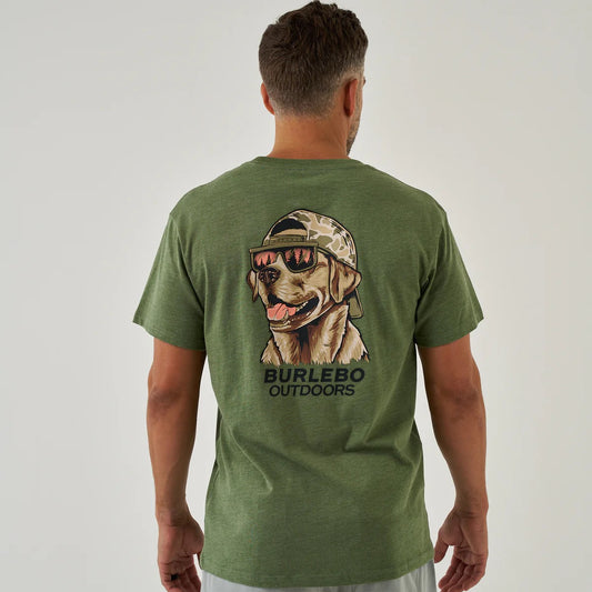Burlebo Mallard Camo Dog Olive Tee
