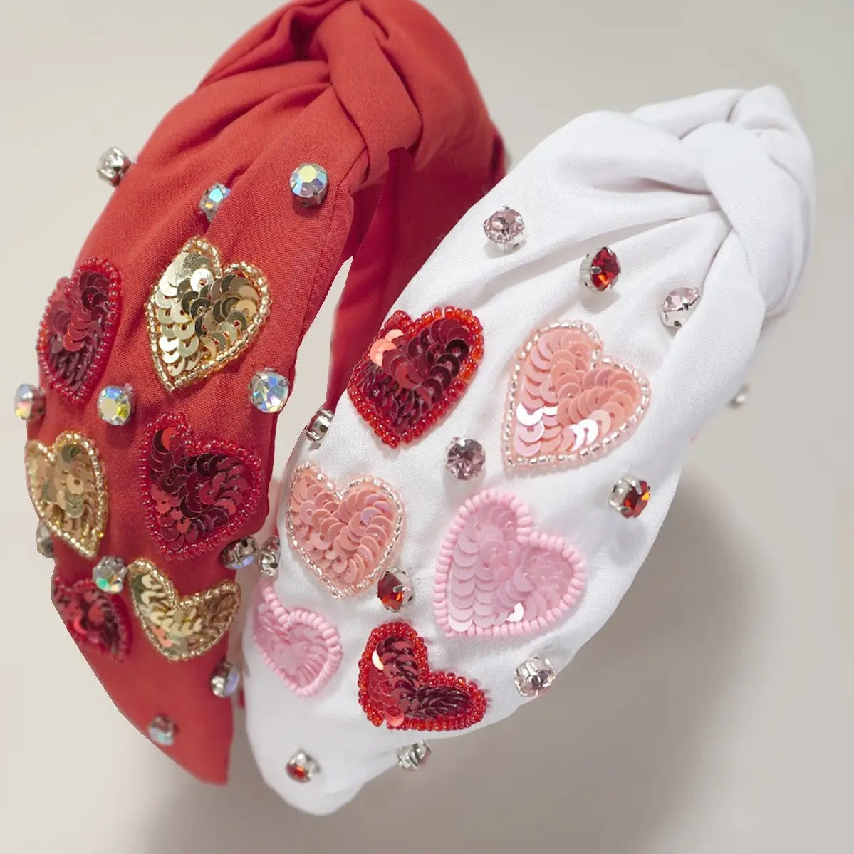 Valentine's Sequin Heart Headband