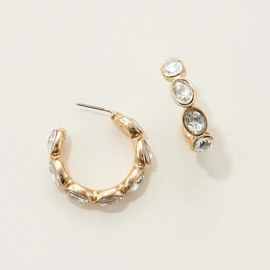 Rhinestone Hoop Earring