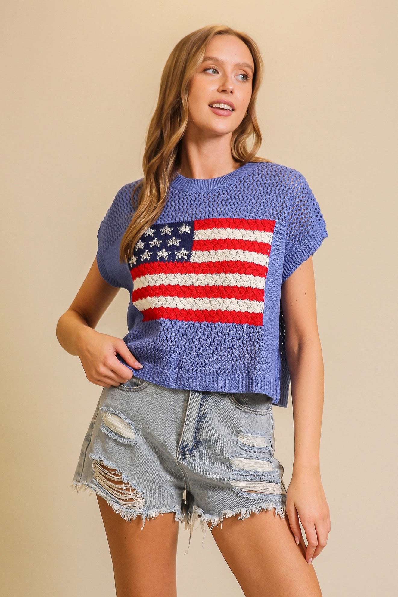 USA Crochet Americana Top