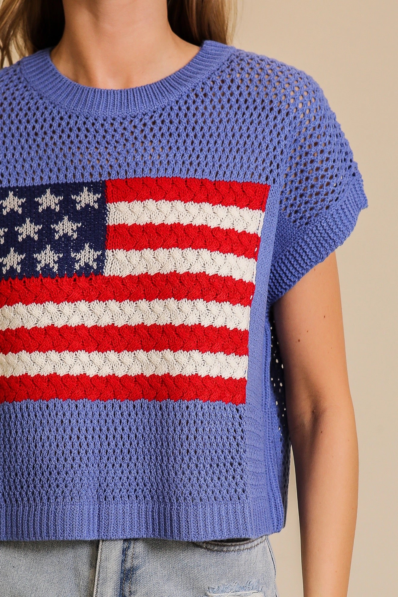 USA Crochet Americana Top