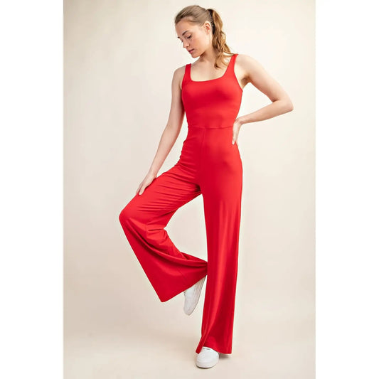 Red Butter Soft Wide Leg Jumpsuit