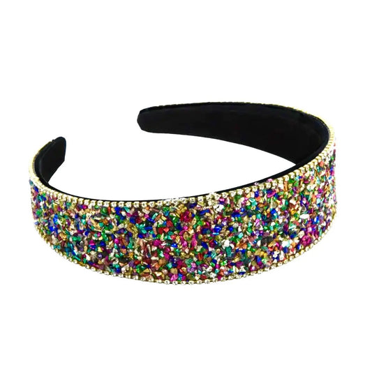 Multi Crystal Couture Rhinestone Headband