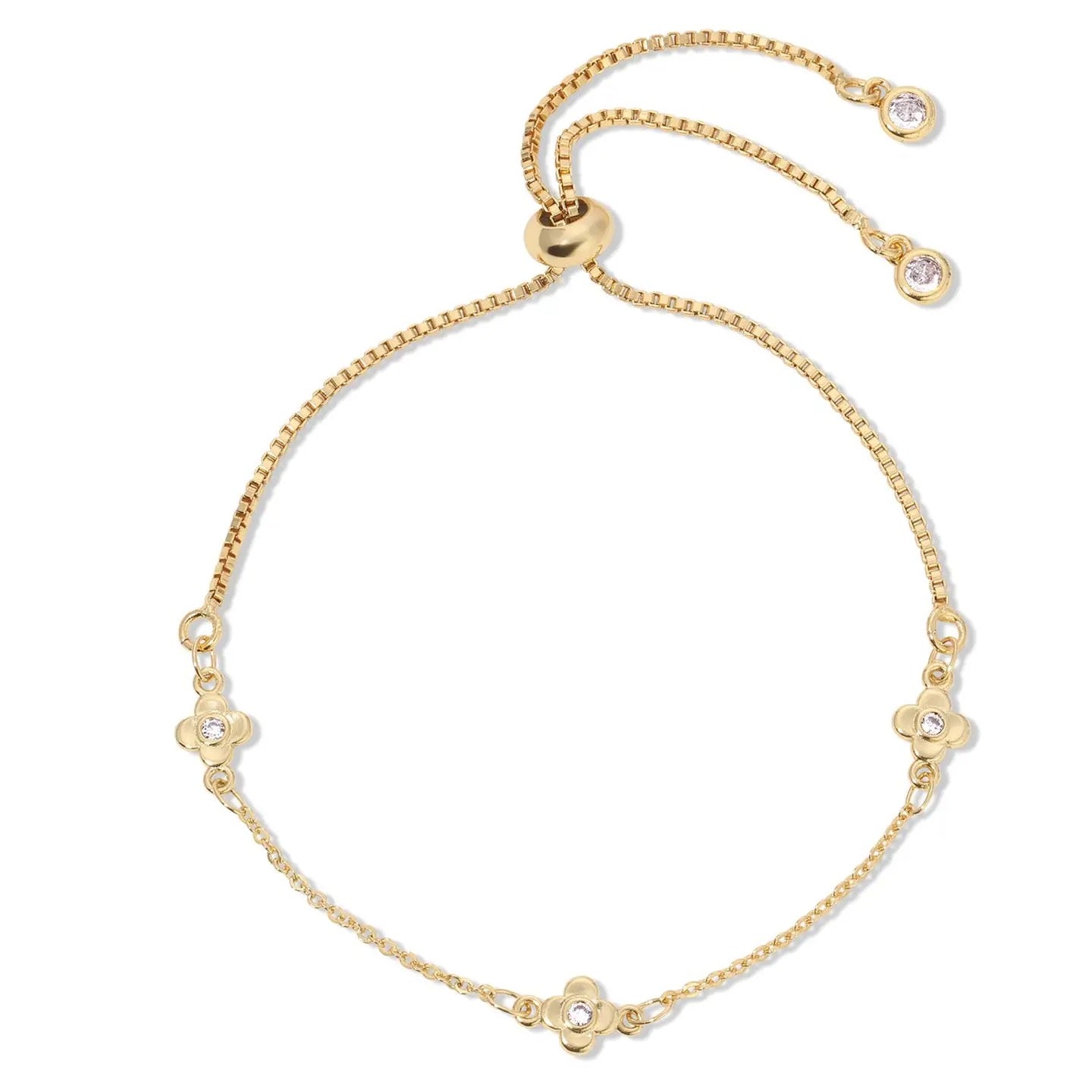 Splendid Iris Quatrefoil Pulley Bracelet