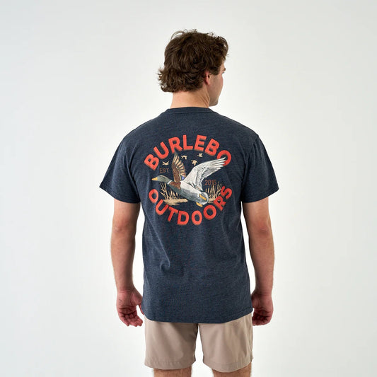 Burlebo Old School Duck Hunt Navy Tee