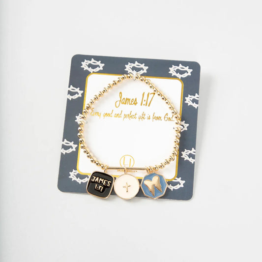 Laura Janelle James 1:17 Charm Bracelet