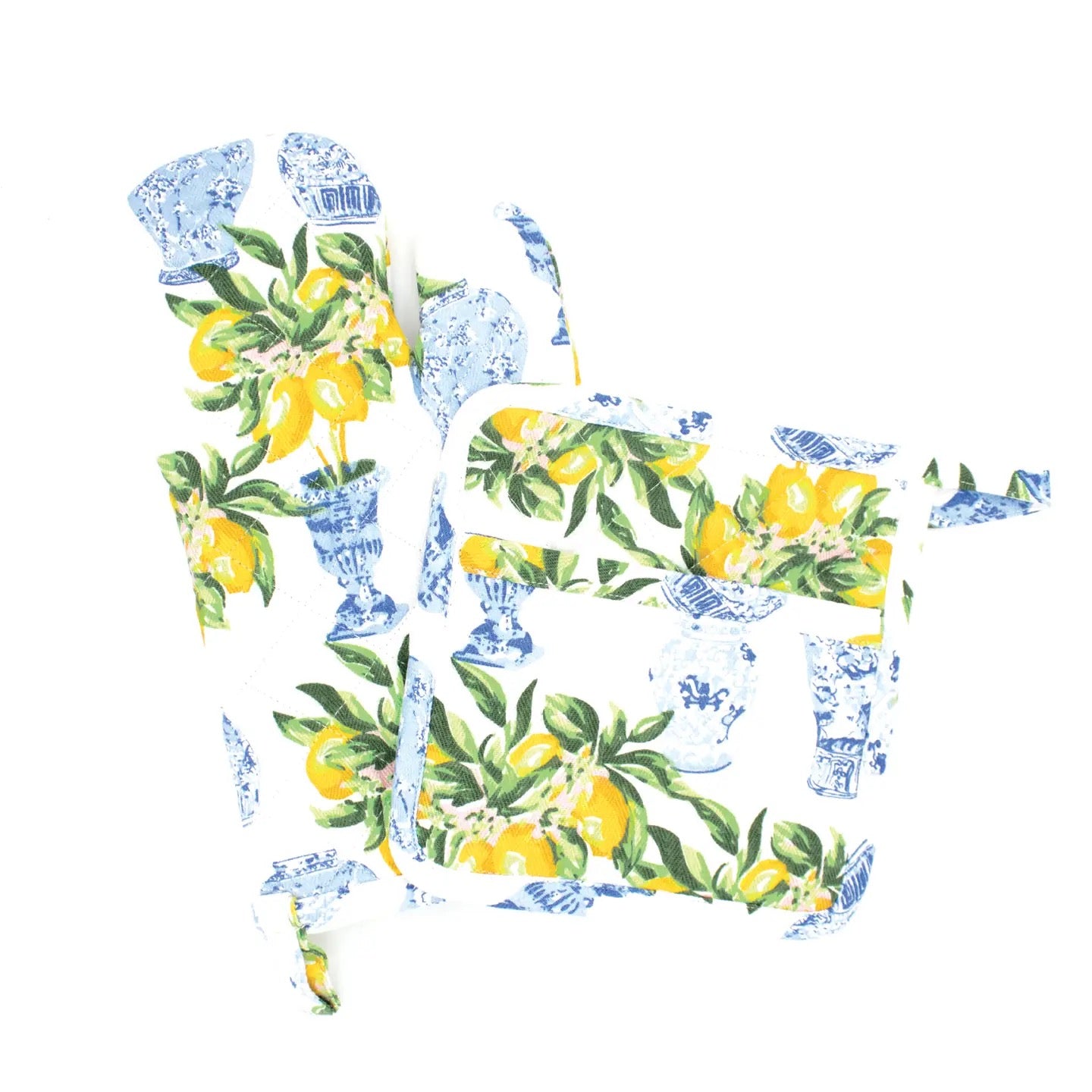 Lemon Ginger Oven Mitt Set