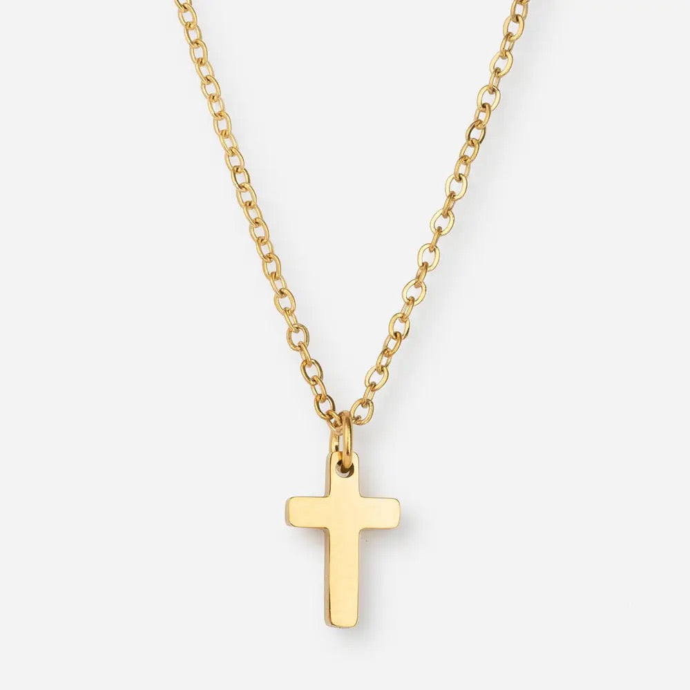 Dainty Gold Cross Necklace
