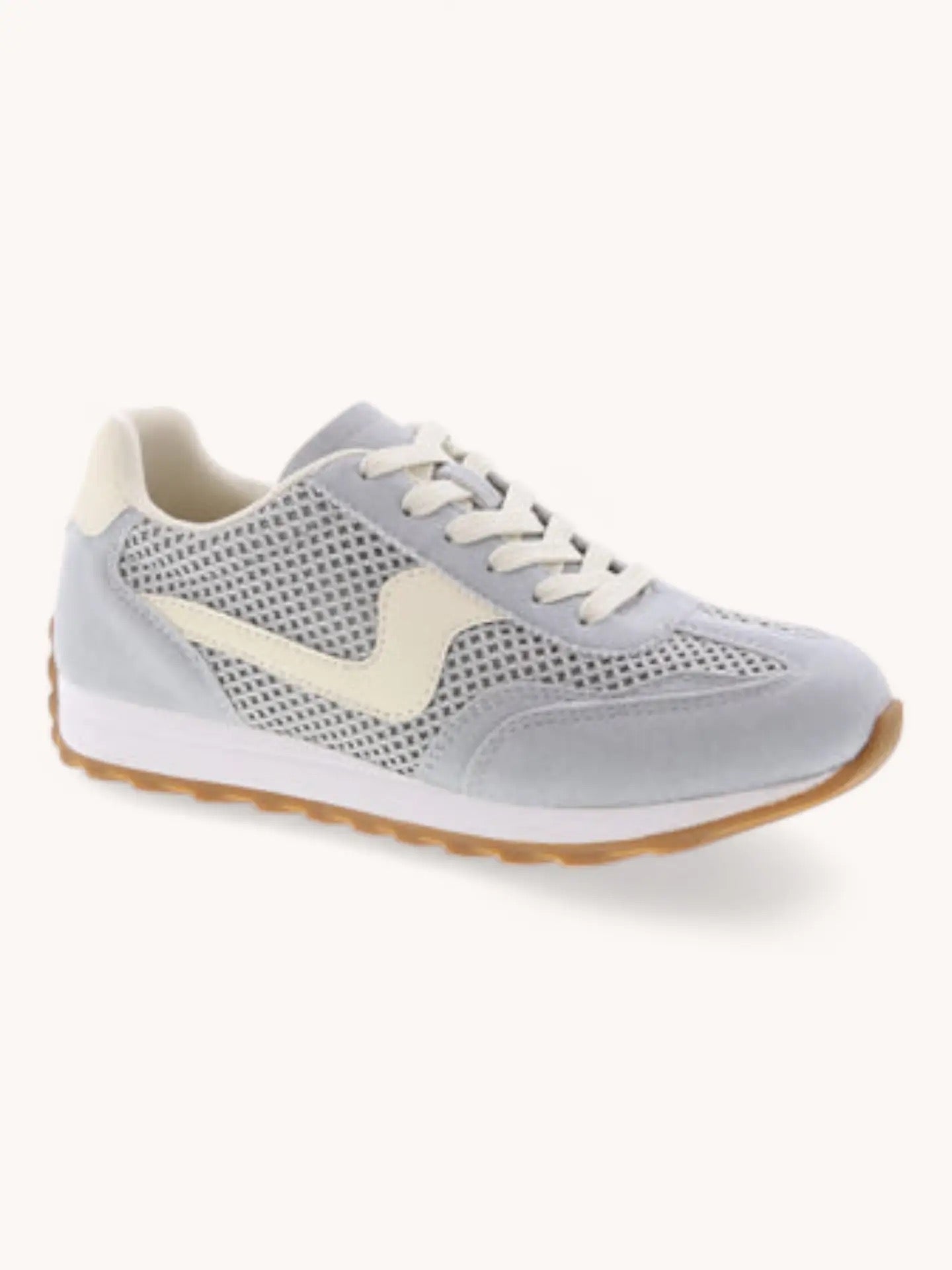 Light Blue Woven Side Panel Sneakers