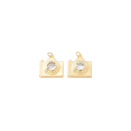 Gold Say Cheese Charm