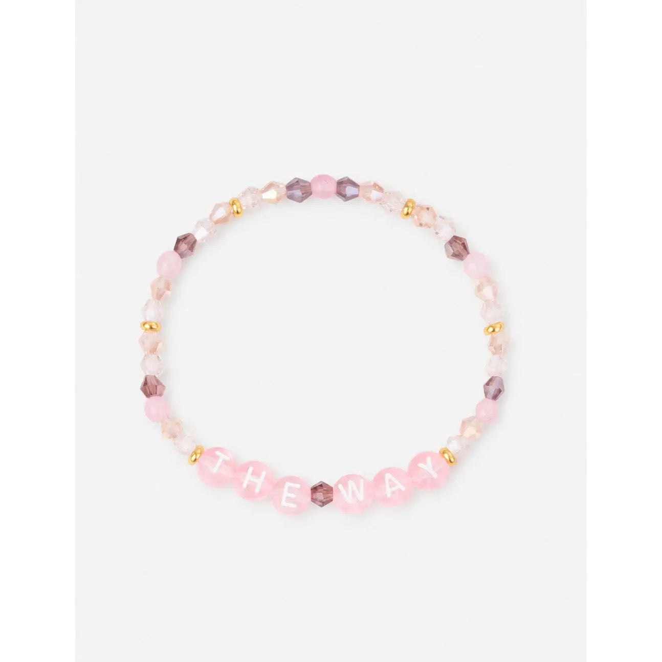The Way Pink Letter Bracelet