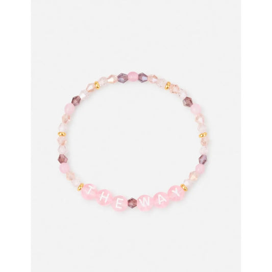 The Way Pink Letter Bracelet