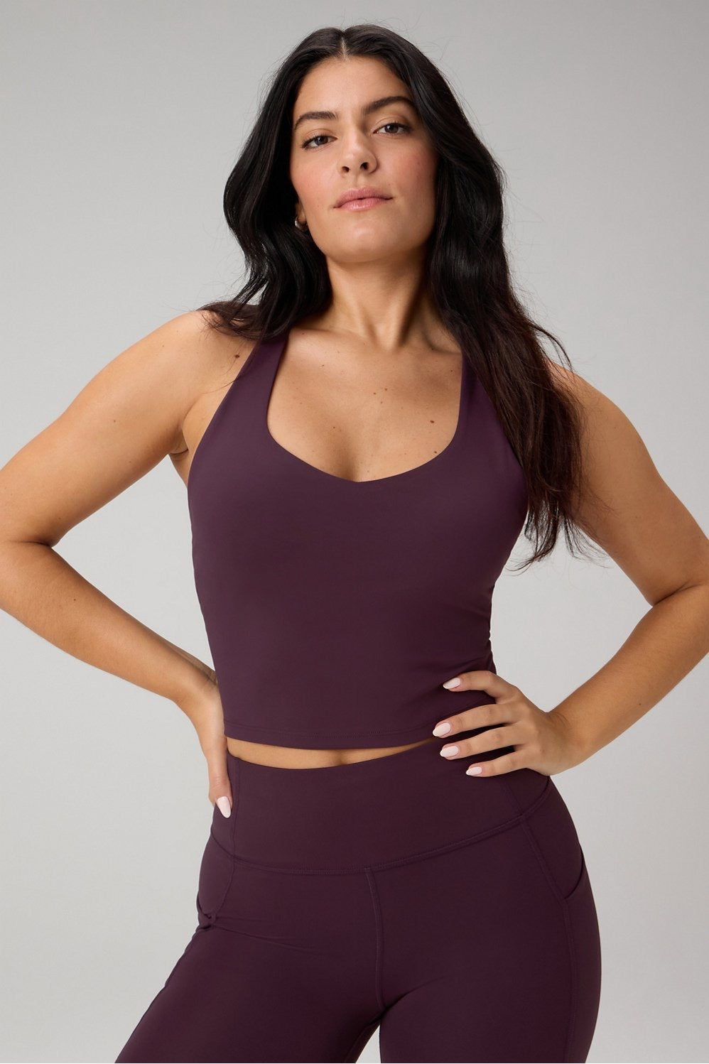 Fabletics Anywhere Cropped Built-In Bra Tank