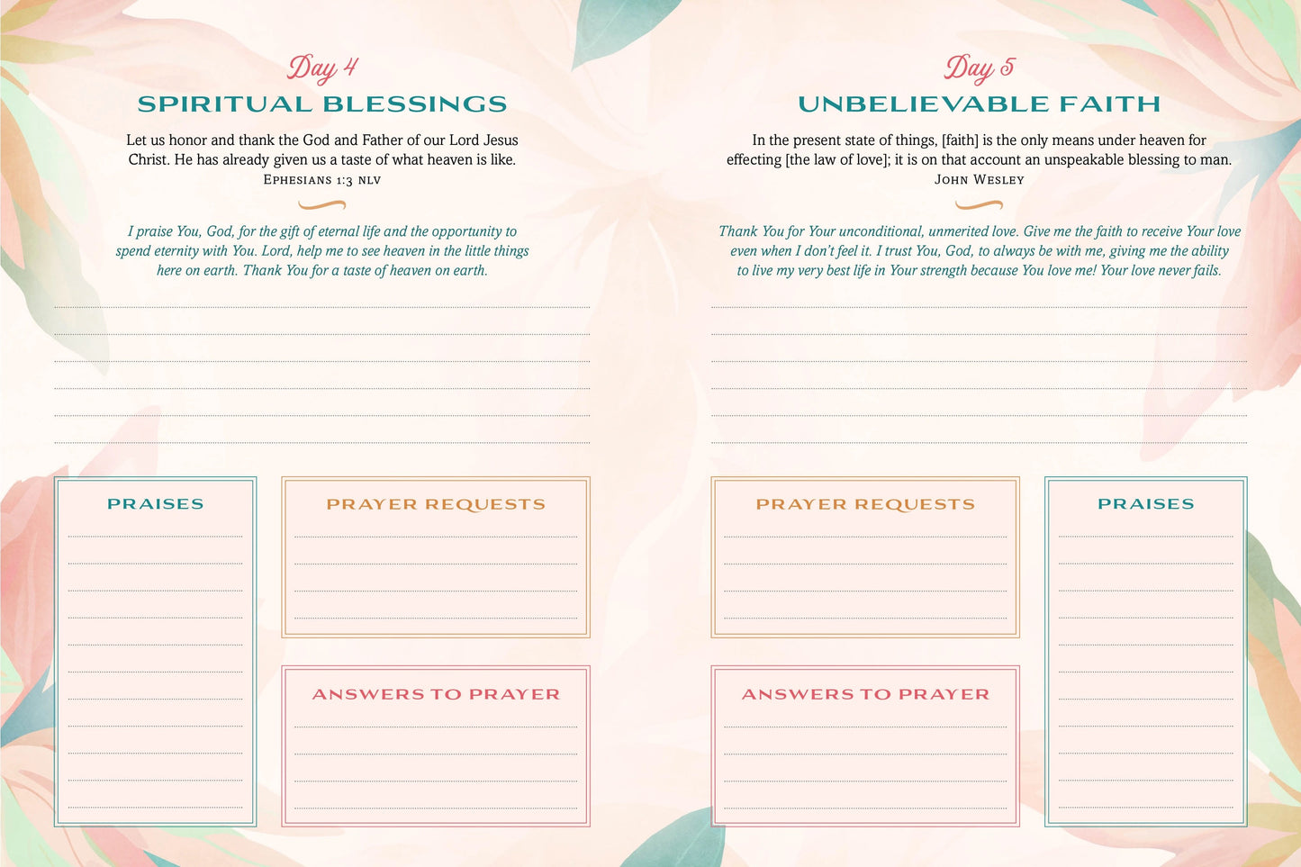 A Year of God's Goodness: Prayer & Praise Tracker for Women