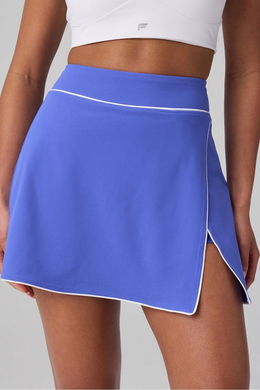 Fabletics On The Go Mini Skirt-Sapphire Sky/White