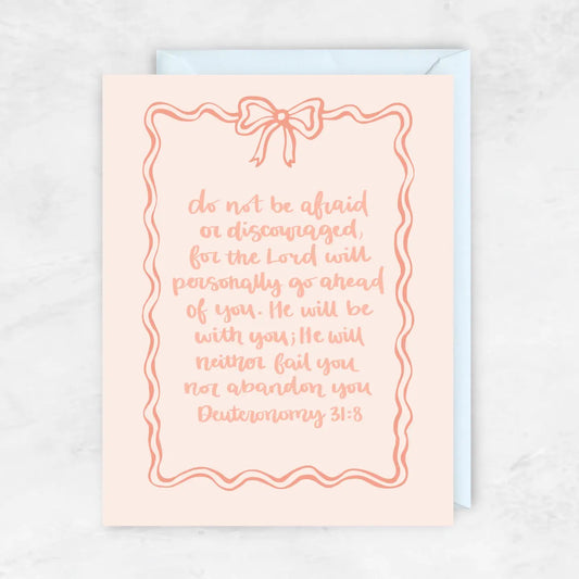 Deuteronomy 31:8 Greeting Card