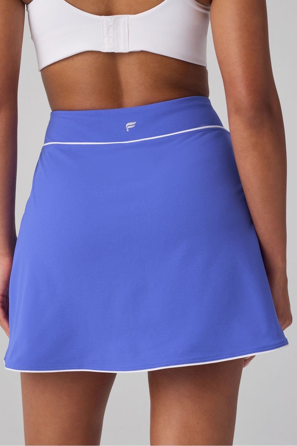 Fabletics On The Go Mini Skirt-Sapphire Sky/White