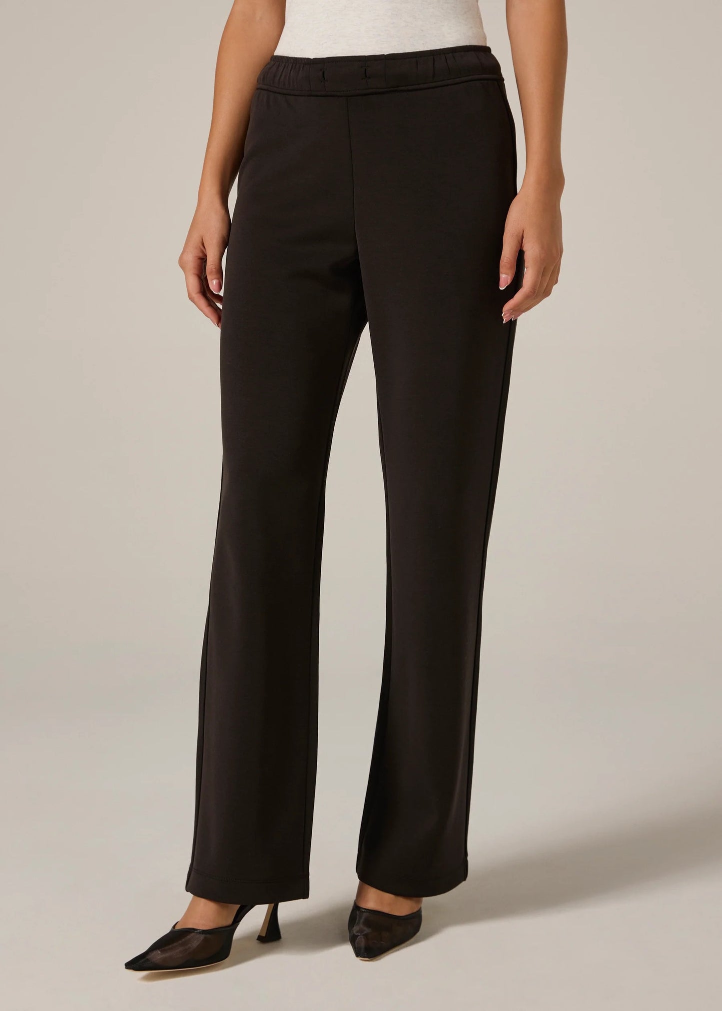 7 Diamonds Rev Straight Leg Pants-Black
