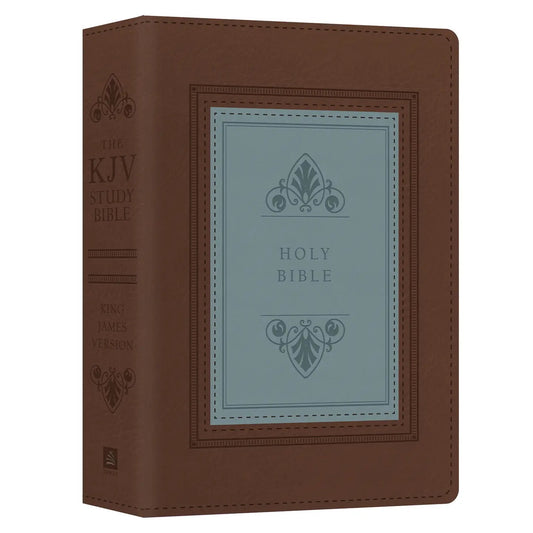 KJV Large Print Study Bible - Teal Inlay