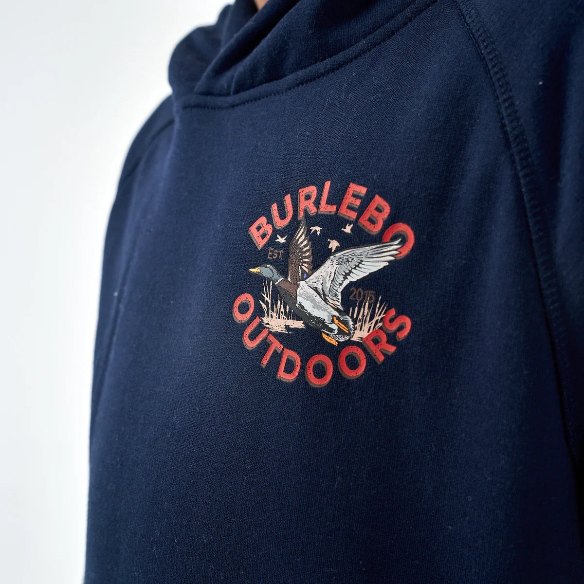 Burlebo Youth Navy Old School Duck Hunt Fleece Hoodie