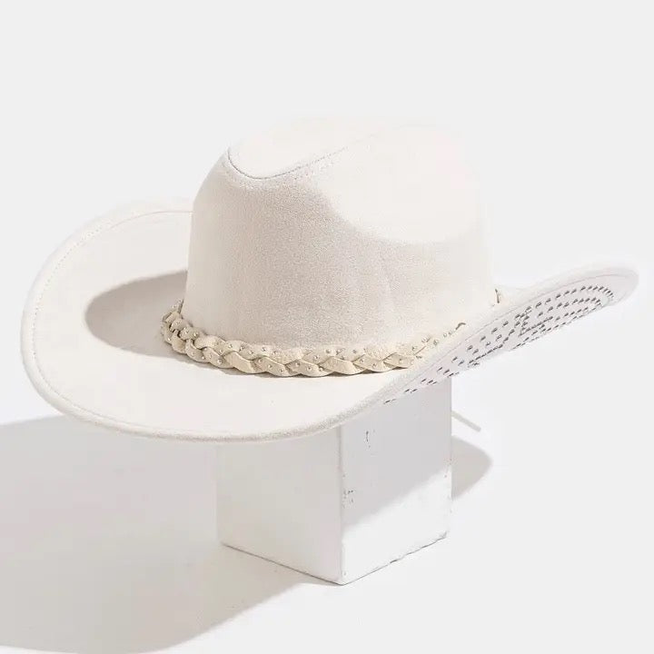 Western Studded Star Brim Cowboy Hat