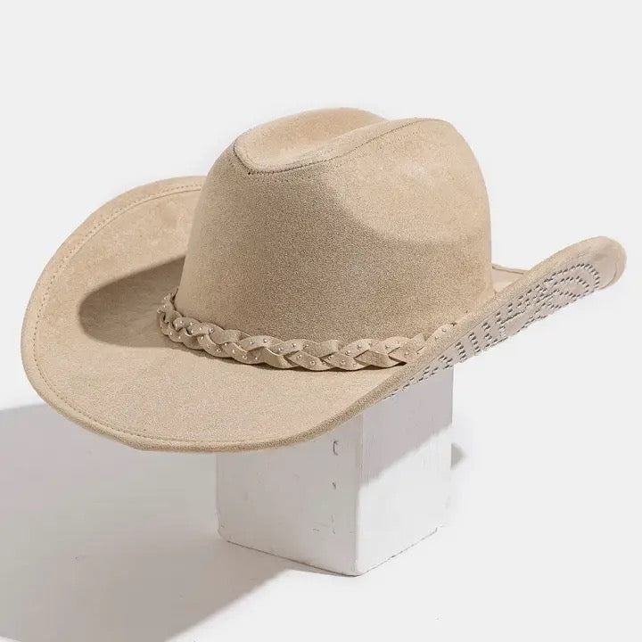 Western Studded Star Brim Cowboy Hat