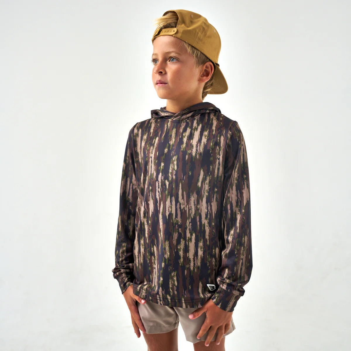 Burlebo Youth Midland Camo Performance Hoodie