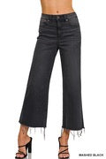 Zenana Black High Rise Cropped Jeans