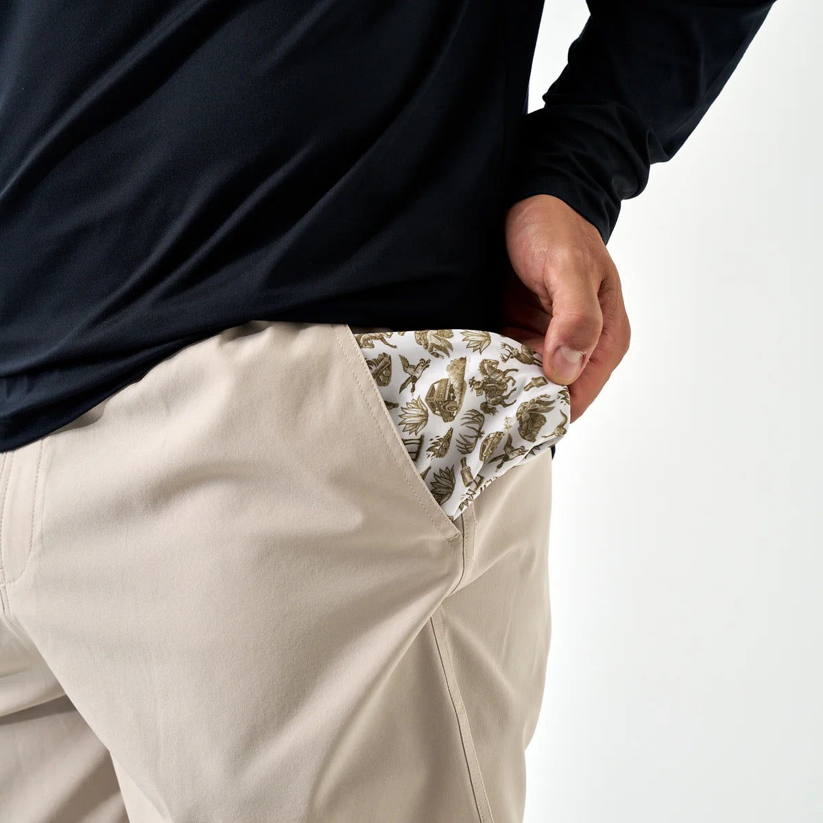 Burlebo Light Khaki 7" Short - Into The Wild Pocket