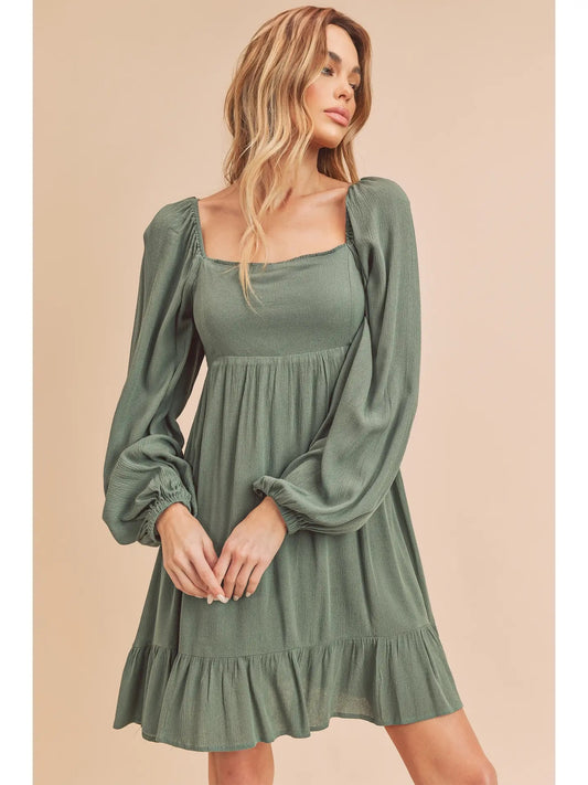 Flowy Taya Dress - Eucalyptus