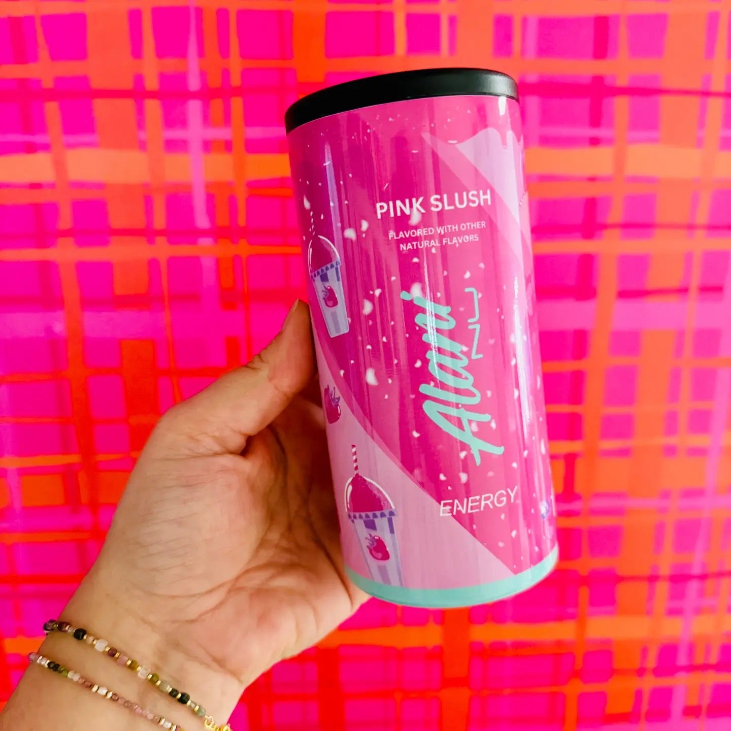 Pink Slush Slim Can Cooler